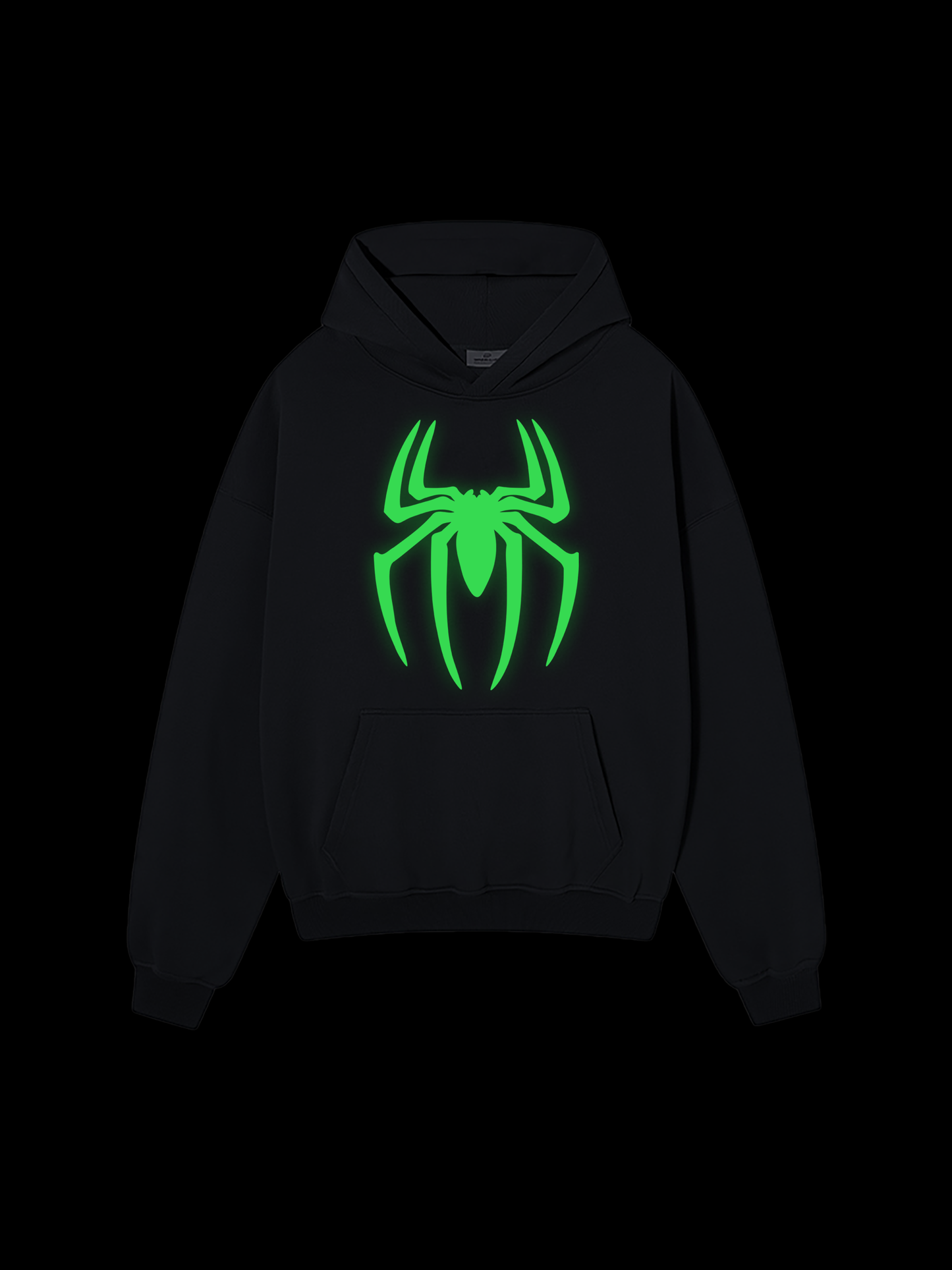 SPIDER LIGHTING OVERSIZE HOODIE DARK GREY
