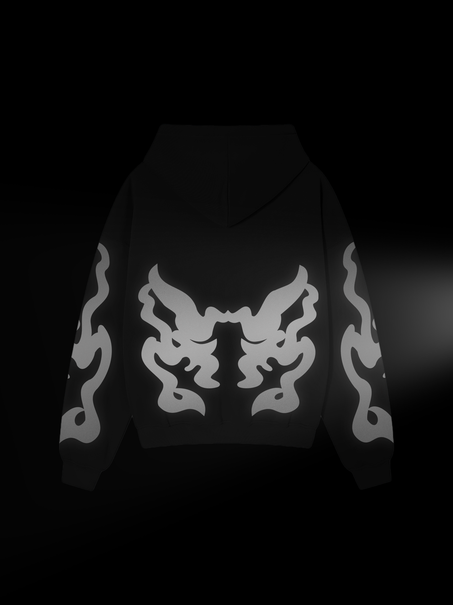 SUPERSTAR REFLECTIVE OVERSIZE HOODIE BLACK