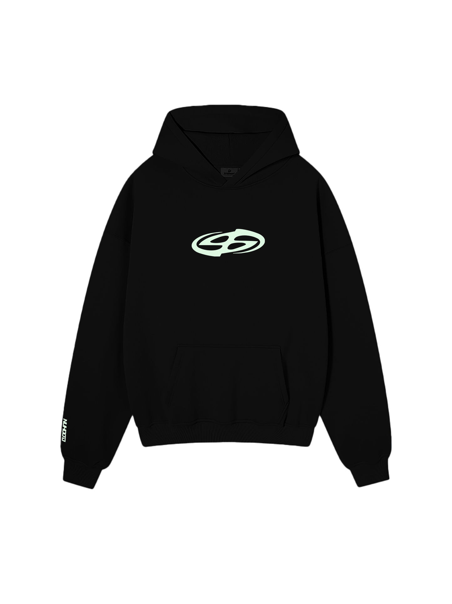 RANDOM LIGHTING OVERSIZE HOODIE BLACK