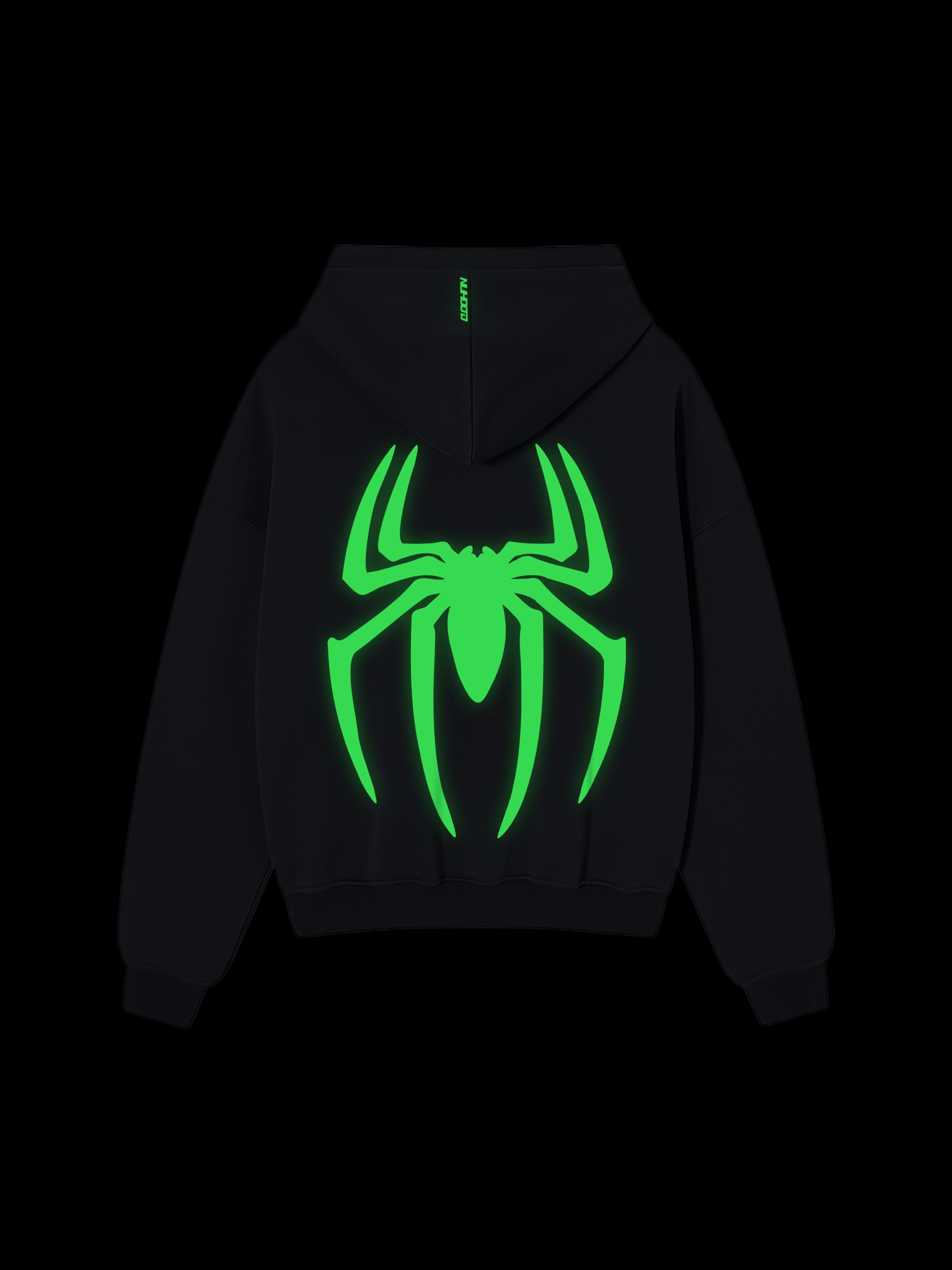 SPIDER LIGHTING OVERSIZE HOODIE DARK GREY