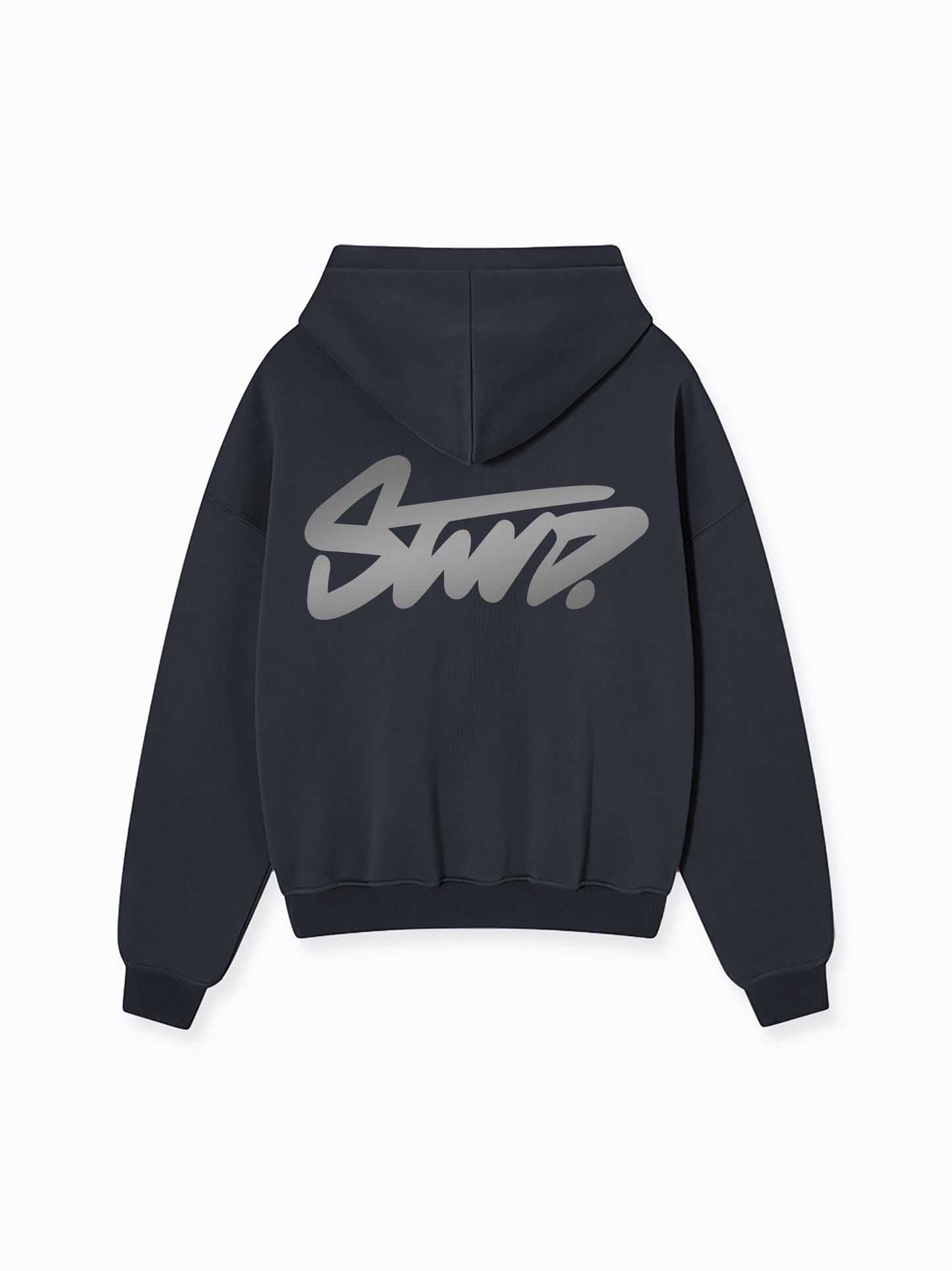 STWD REFLECTIVE OVERSIZE HOODIE DARK GREY