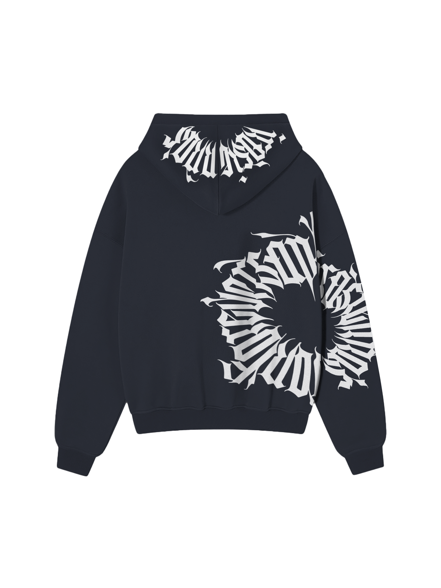 NUHOOD OVERSIZE HOODIE DARK GREY