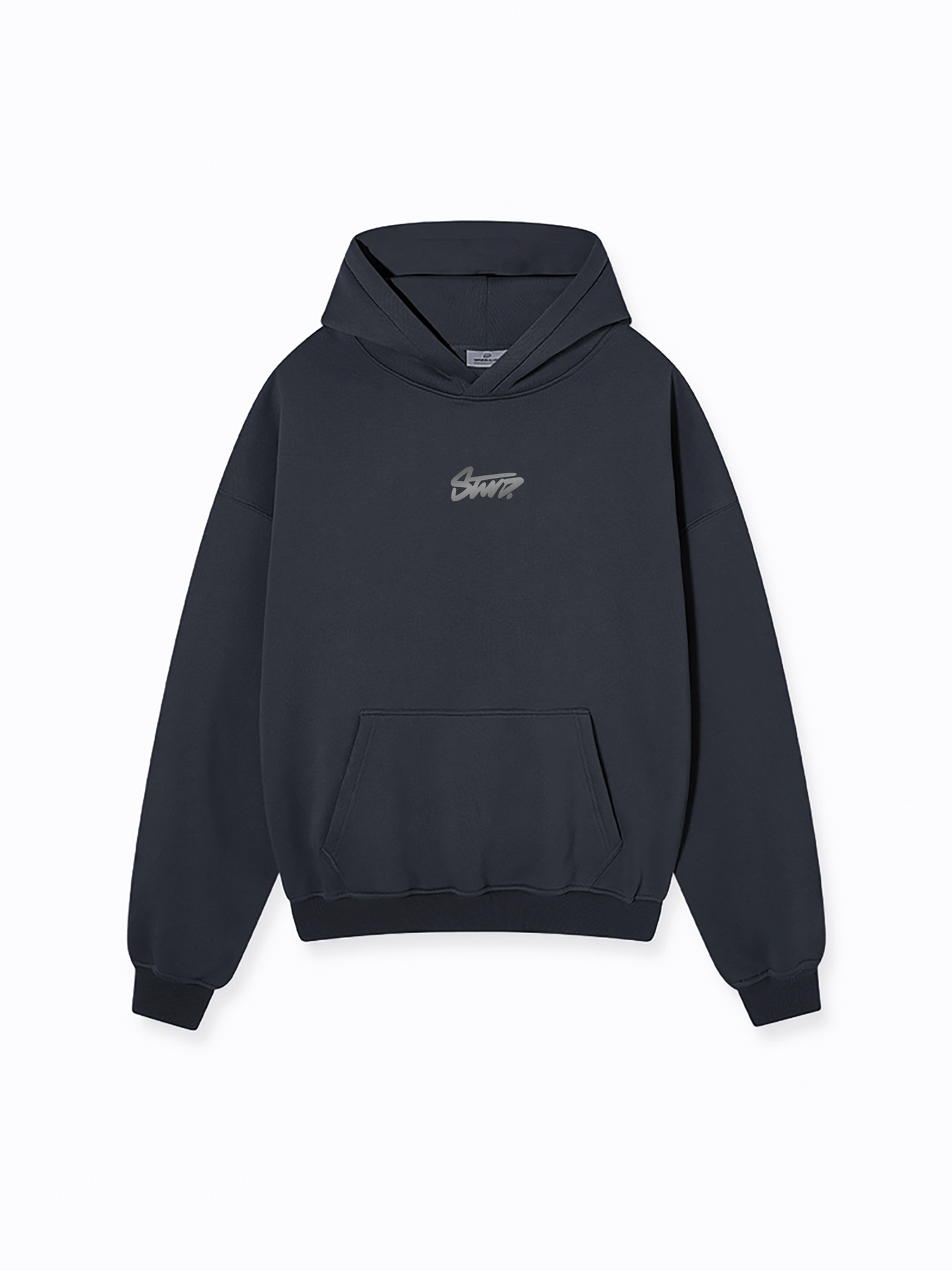 STWD REFLECTIVE OVERSIZE HOODIE DARK GREY