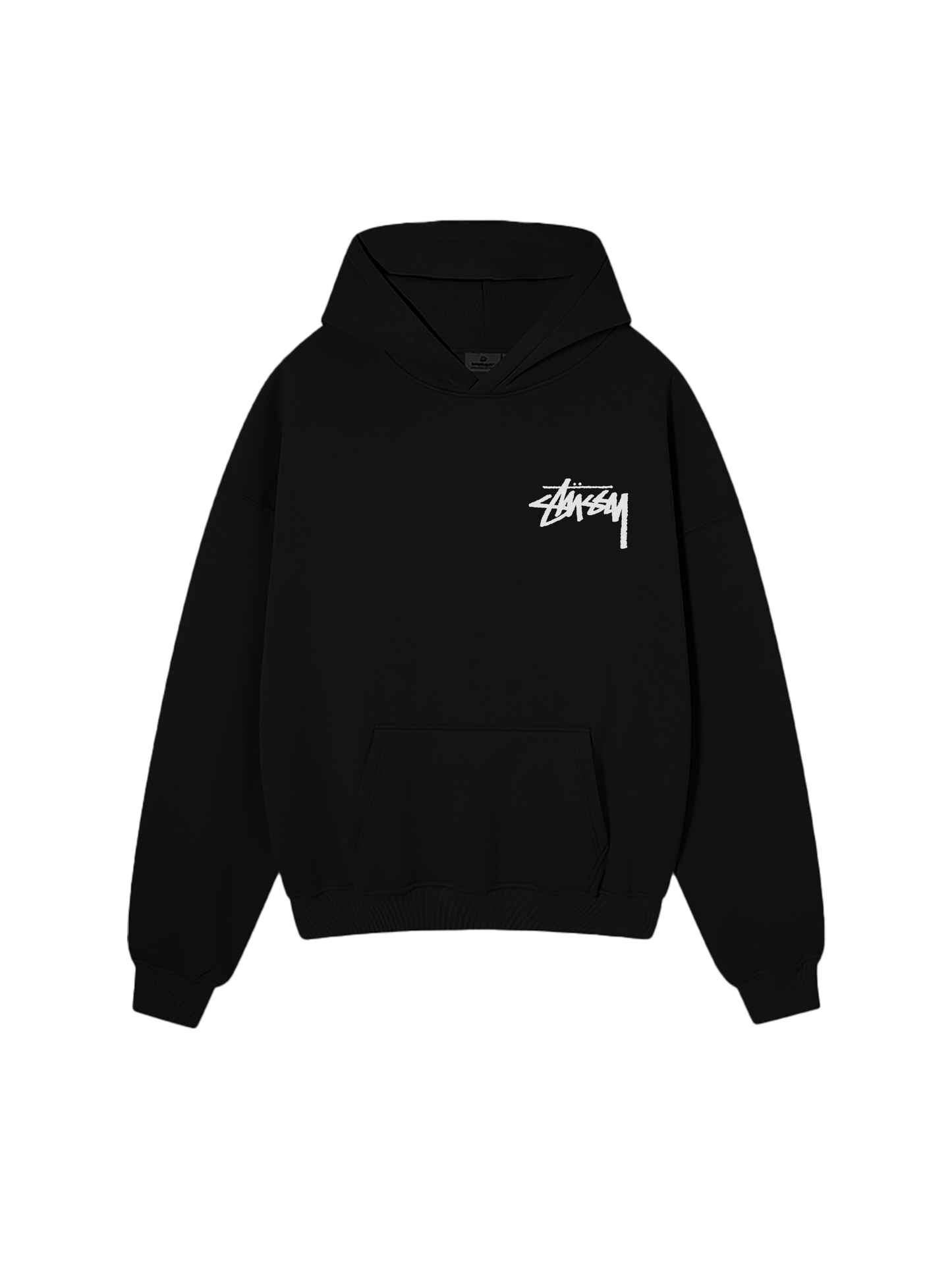 STUSSY OVERSIZE HOODIE BLACK